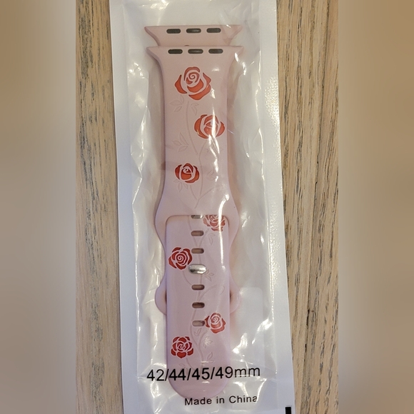 Rose Pattern Smartwatch Band - Picture 9 of 10
